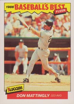 1986 Fleer Baseball's Best Sluggers vs. Pitchers #21 Don Mattingly Front