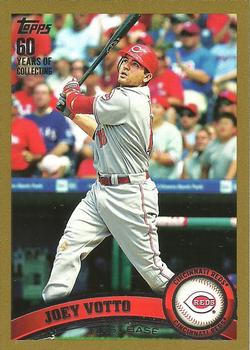 2011 Topps - Gold #5 Joey Votto Front