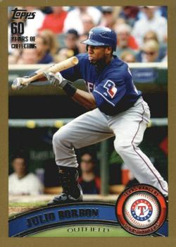 2011 Topps - Gold #8 Julio Borbon Front