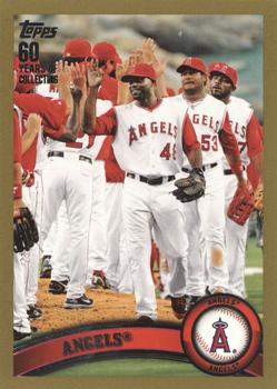 2011 Topps - Gold #49 Los Angeles Angels Front