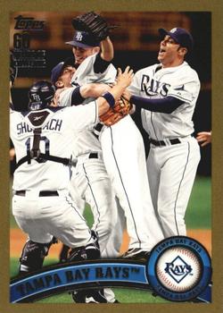 2011 Topps - Gold #52 Tampa Bay Rays Front