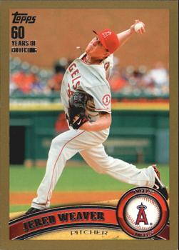 2011 Topps - Gold #75 Jered Weaver Front