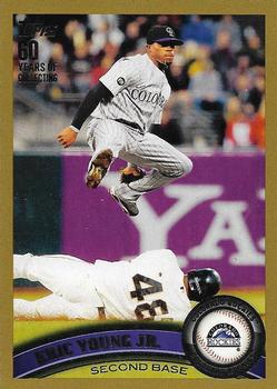 2011 Topps - Gold #139 Eric Young Jr. Front
