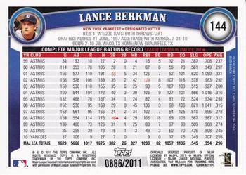 2011 Topps - Gold #144 Lance Berkman Back