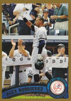 2011 Topps - Gold #155 Alex Rodriguez Front