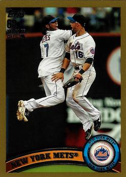 2011 Topps - Gold #157 New York Mets Front