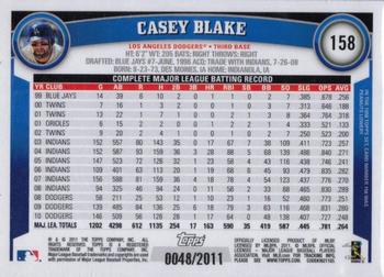 2011 Topps - Gold #158 Casey Blake Back