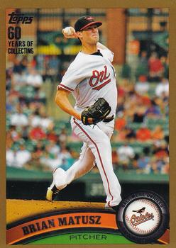 2011 Topps - Gold #177 Brian Matusz Front