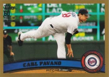 2011 Topps - Gold #186 Carl Pavano Front