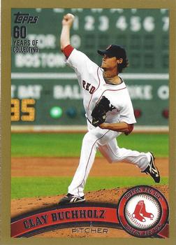 2011 Topps - Gold #208 Clay Buchholz Front