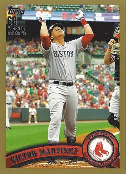 2011 Topps - Gold #218 Victor Martinez Front