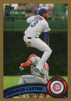 2011 Topps - Gold #247 Starlin Castro Front