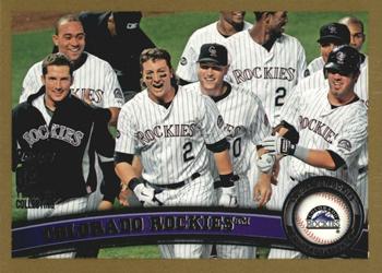 2011 Topps - Gold #283 Colorado Rockies Front