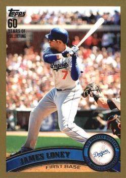 2011 Topps - Gold #305 James Loney Front