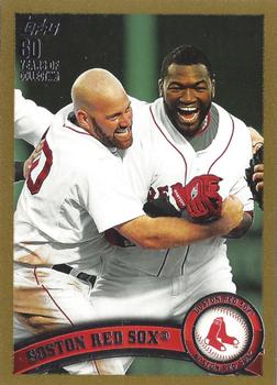 2011 Topps - Gold #324 Boston Red Sox Front
