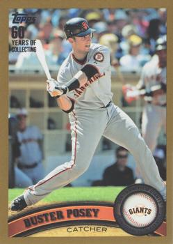 2011 Topps - Gold #335 Buster Posey Front