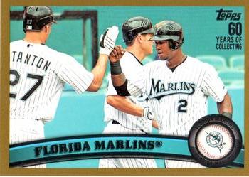 2011 Topps - Gold #361 Florida Marlins Front
