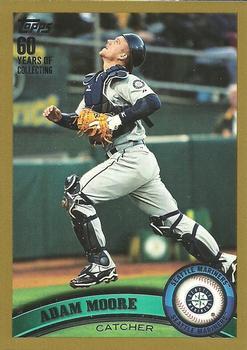 2011 Topps - Gold #399 Adam Moore Front