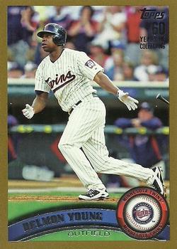 2011 Topps - Gold #485 Delmon Young Front