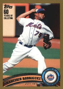 2011 Topps - Gold #486 Francisco Rodriguez Front