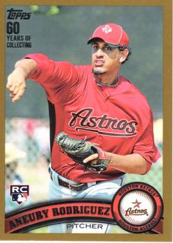 2011 Topps - Gold #506 Aneury Rodriguez Front