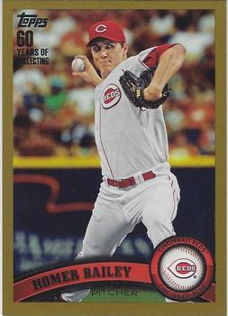 2011 Topps - Gold #508 Homer Bailey Front