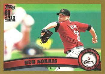 2011 Topps - Gold #534 Bud Norris Front