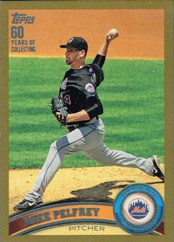 2011 Topps - Gold #542 Mike Pelfrey Front
