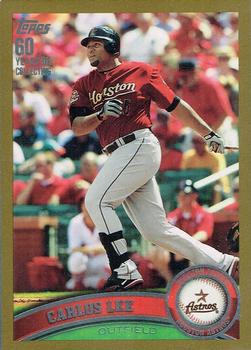 2011 Topps - Gold #586 Carlos Lee Front
