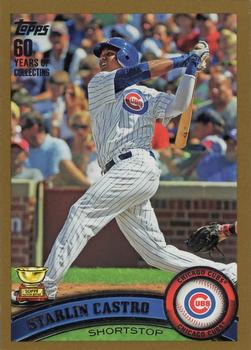 2011 Topps - Gold #655 Starlin Castro Front