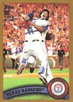2011 Topps - Gold #543 Texas Rangers Front