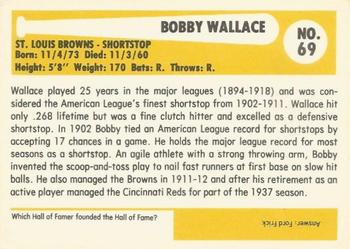 1980-87 SSPC HOF #69 Bobby Wallace Back