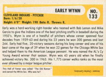 1980-87 SSPC HOF #133 Early Wynn Back
