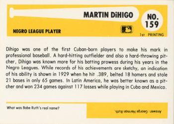 1980-87 SSPC HOF #159 Martin Dihigo Back