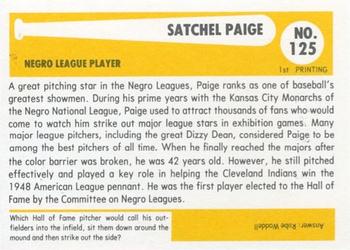 1980-87 SSPC HOF #125 Satchel Paige Back