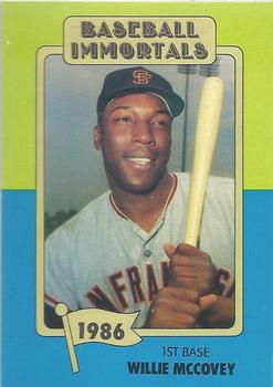 1980-87 SSPC HOF #190 Willie McCovey Front