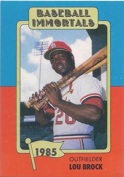 1980-87 SSPC HOF #195 Lou Brock Front