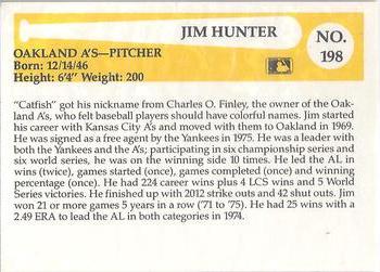 1980-87 SSPC HOF #198 Jim Hunter Back