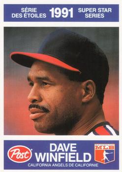 1991 Post Canada Super Star Series #28 Dave Winfield Front