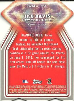 2011 Topps - Diamond Die Cut #DDC-49 Ike Davis Back