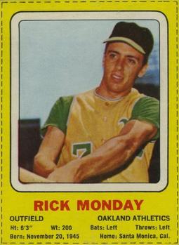 1969 Transogram Statues Cards #NNO Rick Monday Front