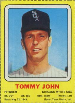 1969 Transogram Statues Cards #NNO Tommy John Front