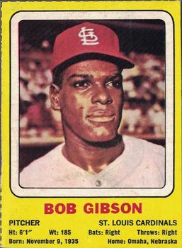 1969 Transogram Statues Cards #NNO Bob Gibson Front