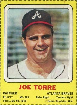 1969 Transogram Statues Cards #NNO Joe Torre Front