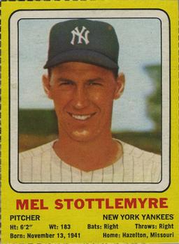 1969 Transogram Statues Cards #NNO Mel Stottlemyre Front