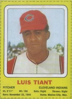 1969 Transogram Statues Cards #NNO Luis Tiant Front