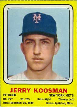 1969 Transogram Statues Cards #NNO Jerry Koosman Front