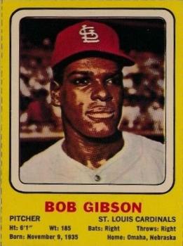 1970 Transogram Statues Cards #NNO Bob Gibson Front