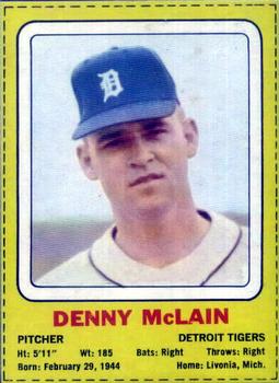 1970 Transogram Statues Cards #NNO Denny McLain Front