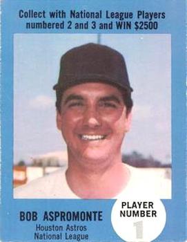1968 Atlantic Oil Play Ball Contest Cards #NNO Bob Aspromonte Front